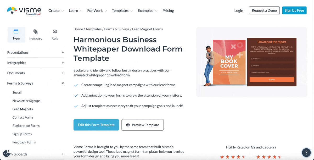 Harmonious Business Whitepaper Download Form Template