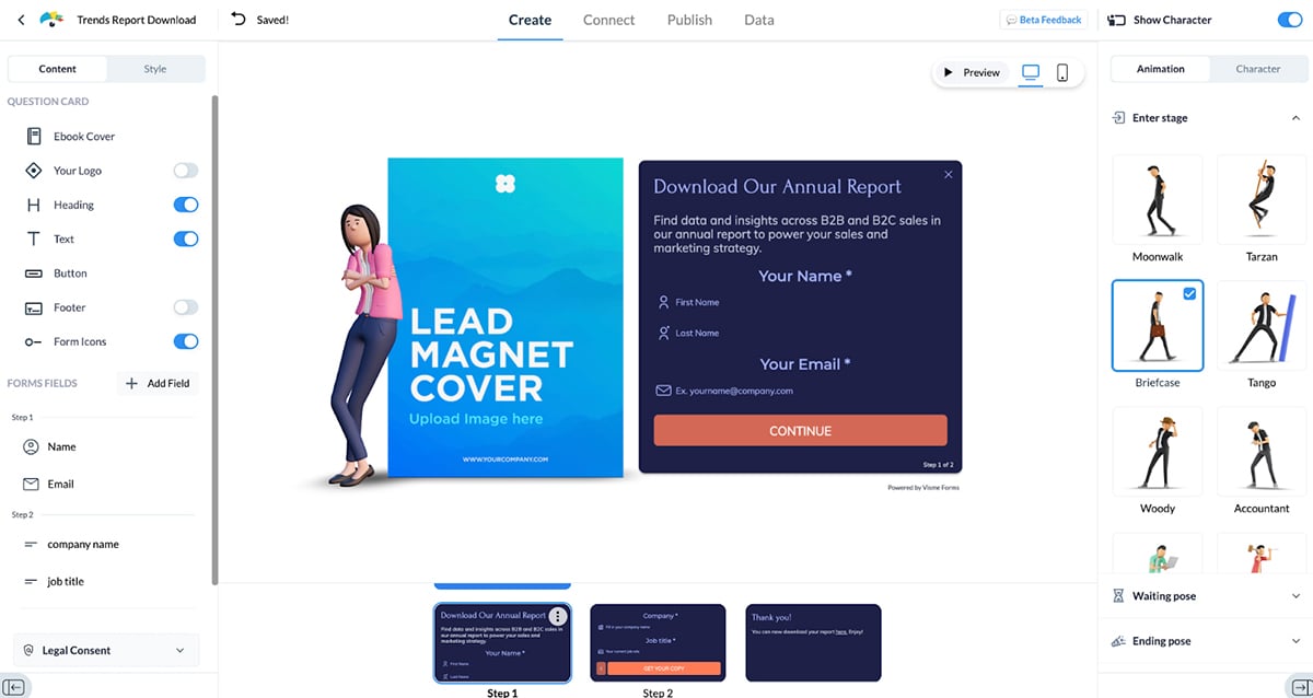 customize lead magnet forms