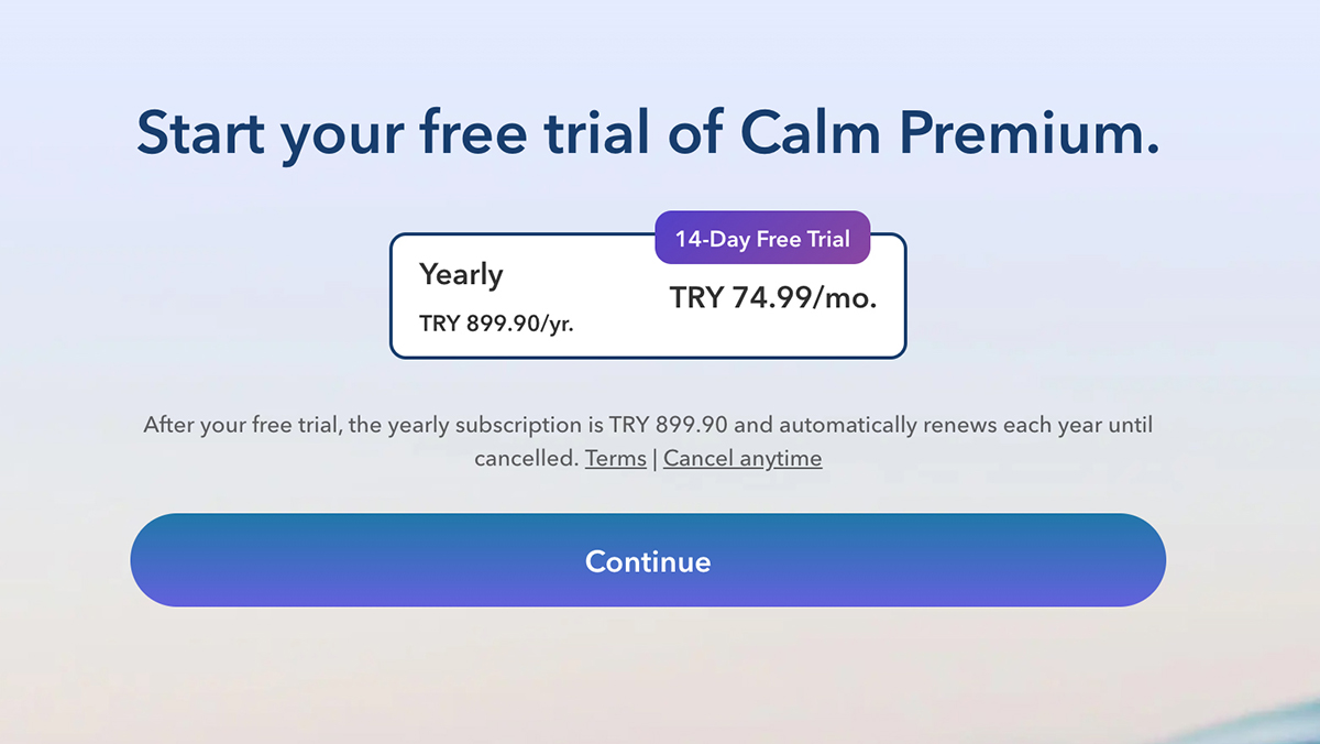 create a lead magnet - Calm