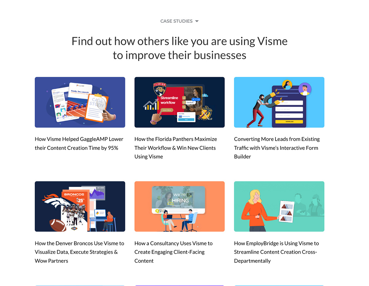 case studies Visme