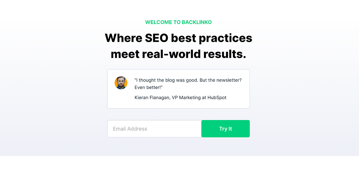 Backlinko home page 