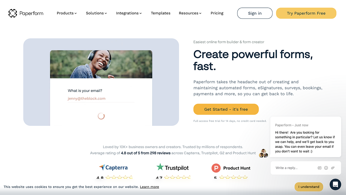 Paperform Gravity Forms Alternatives