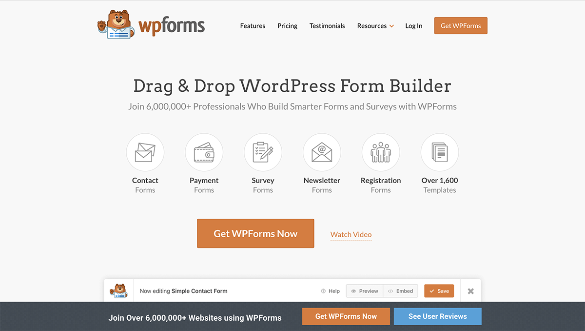 WPForms Gravity Forms Alternatives
