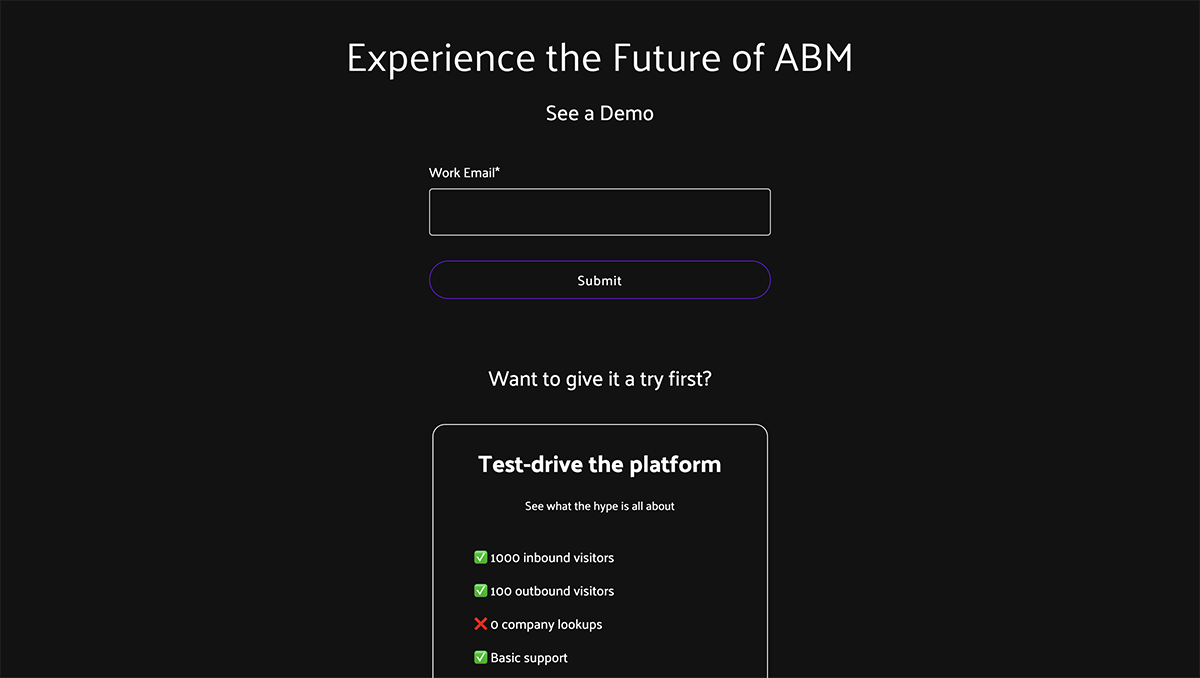 AI lead generation tools - Abmatic AI pricing page