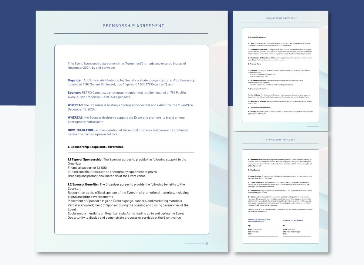 Event Sponsorship Contract 