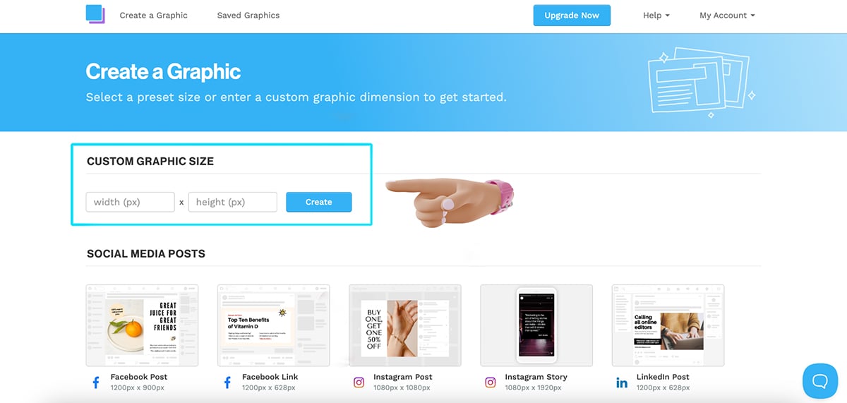 Canva alternatives - A screenshot of Snappa's editor
