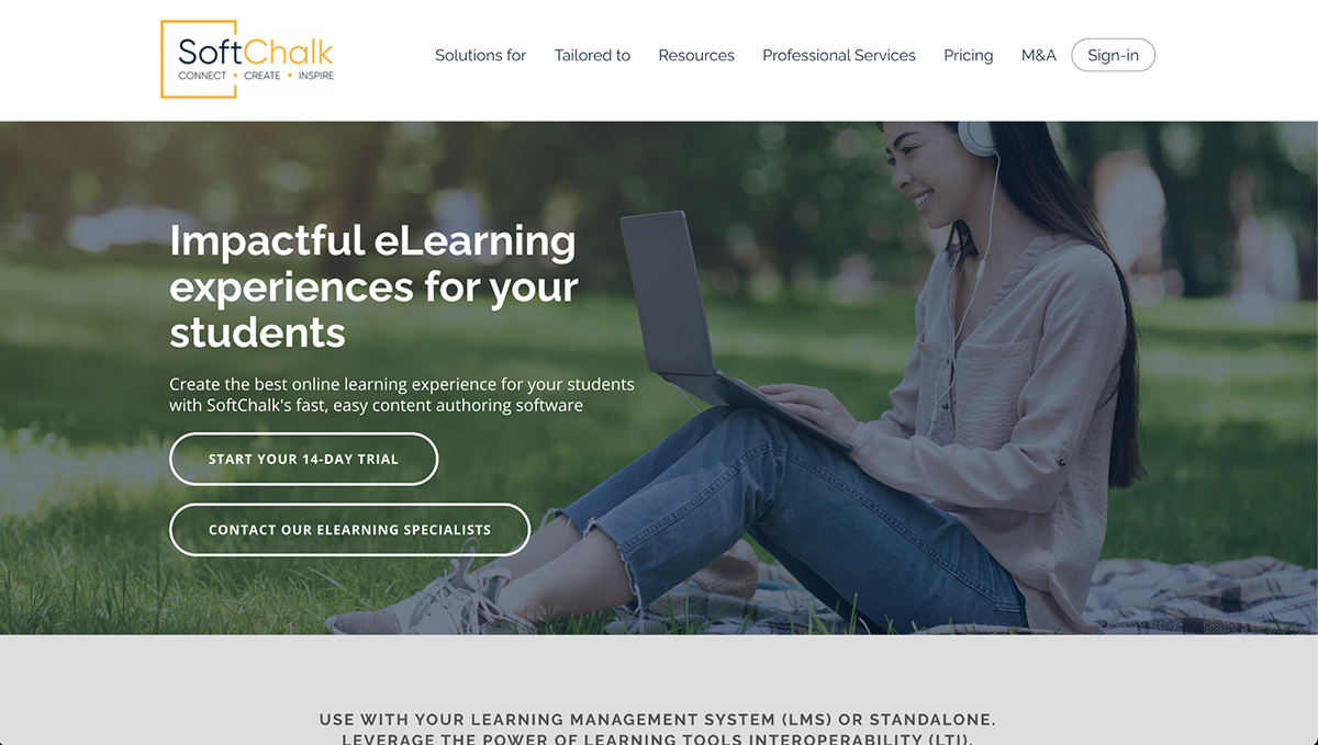 best adobe captivate alternatives - SoftChalk home page