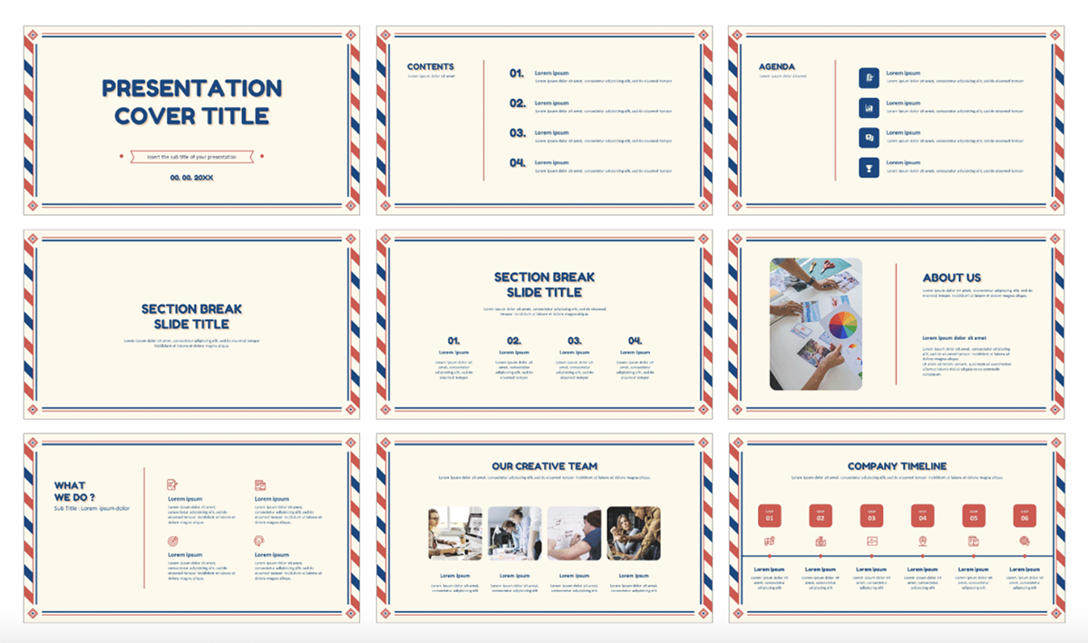 creative presentation ideas - Use postcards