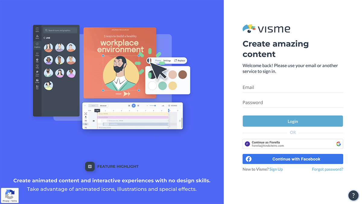  Create an Account or Sign In to Your Visme Account