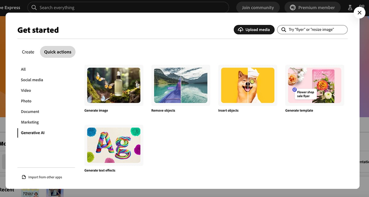 canva alternatives - branded stories in Adobe Express