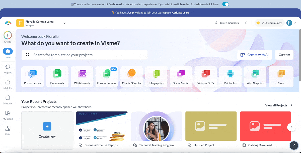  Select Premade expense report Templates or Start from Scratch