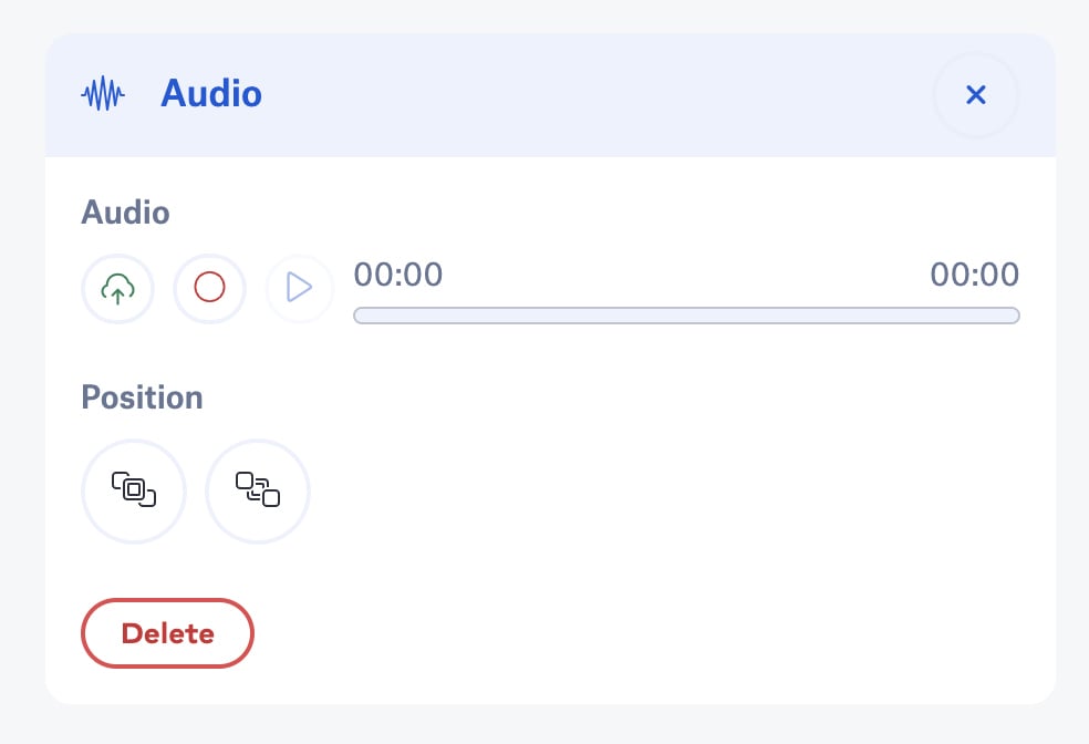 best presentation software - Slidebean audio