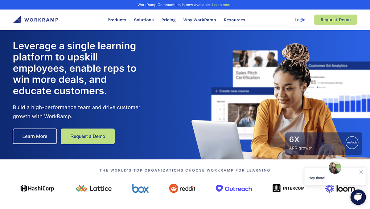 articulate alternatives - a screenshot of Workramp home page