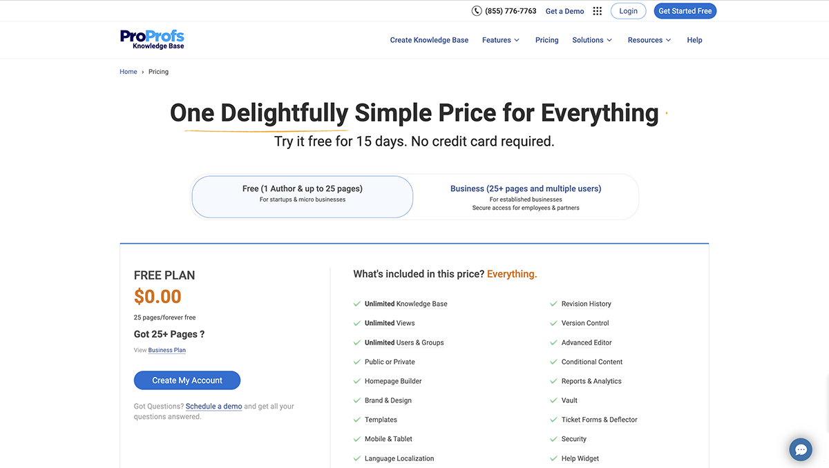 articulate alternatives - a screenshot of ProProfs pricing