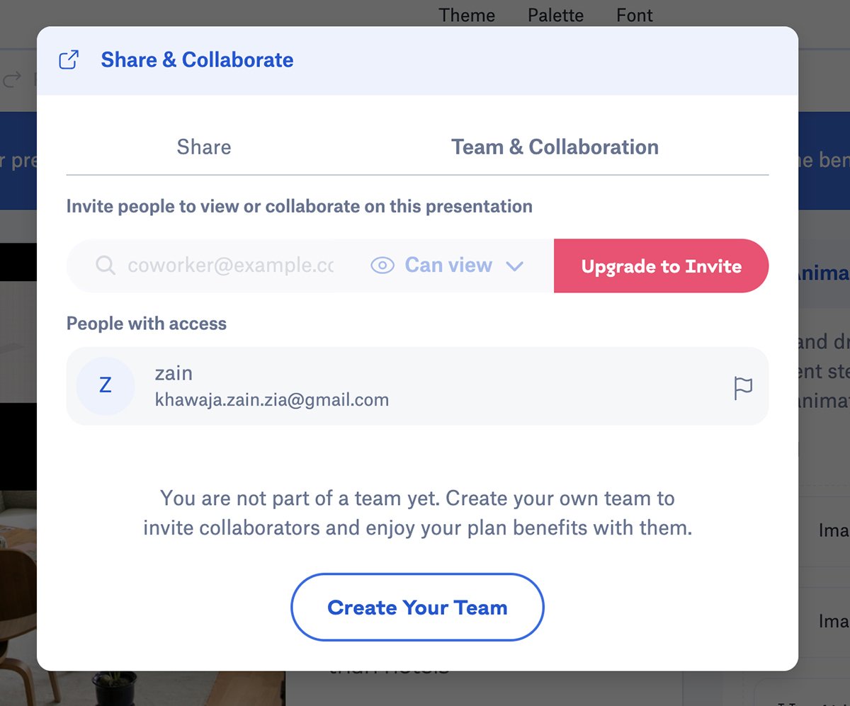 Best presentation Software slide bean sharing capabilities