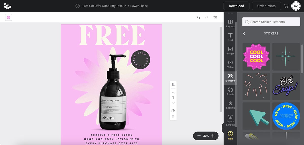 canva alternatives - Easel interface
