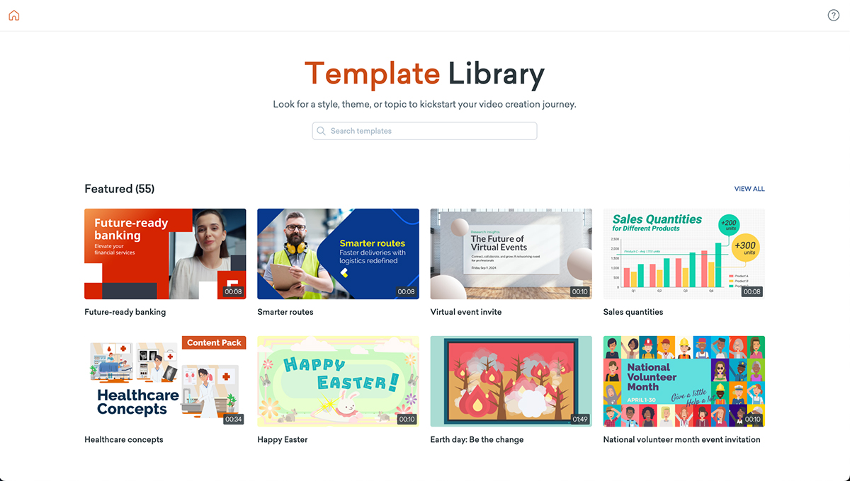 video presentation software - vyond templates