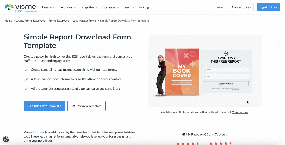 Healthcare Marketing strategies - Visme forms 
