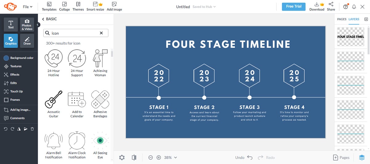 tools to create infographics - Picmonkey interface