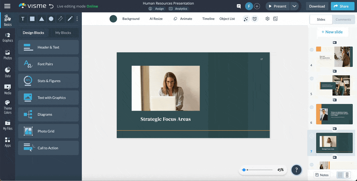 management presentation - how to add 3D graphics and interactive elements to our management presentation templates