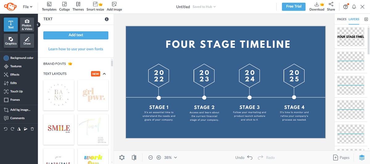 tools to create infographics - Picmonkey text options