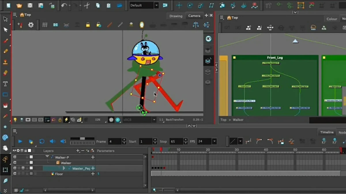 best animation software - Toon Boom interface
