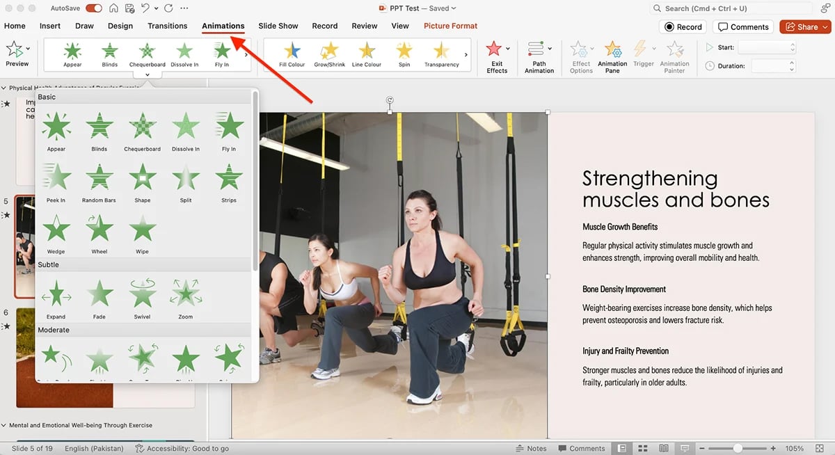 animated presentation software - PowerPoint animation