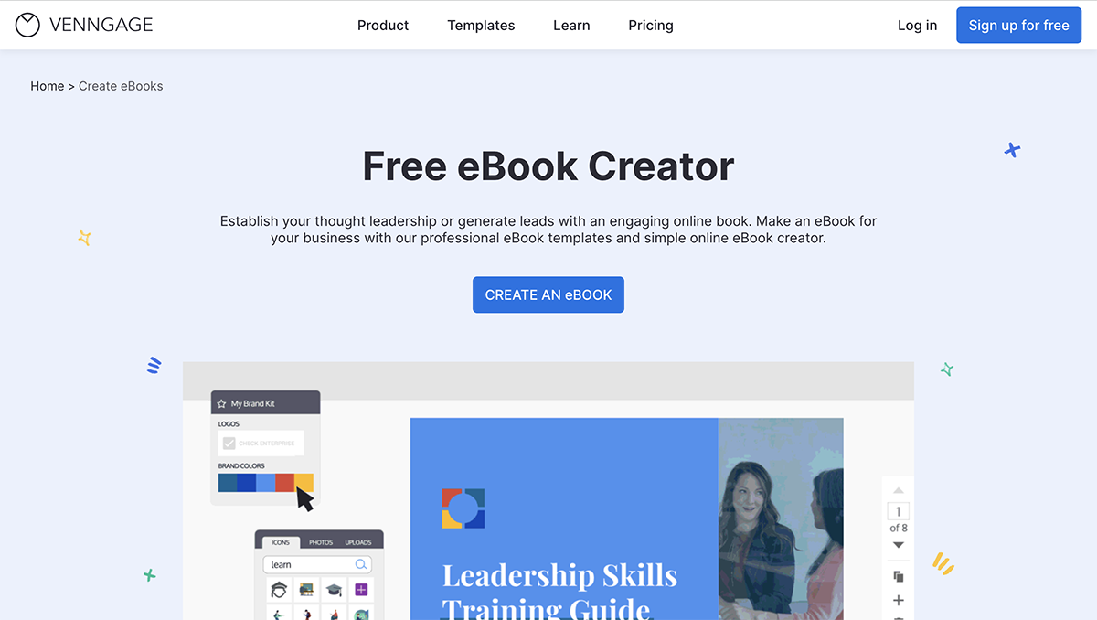 best ebook creator - Venngage ebook creator