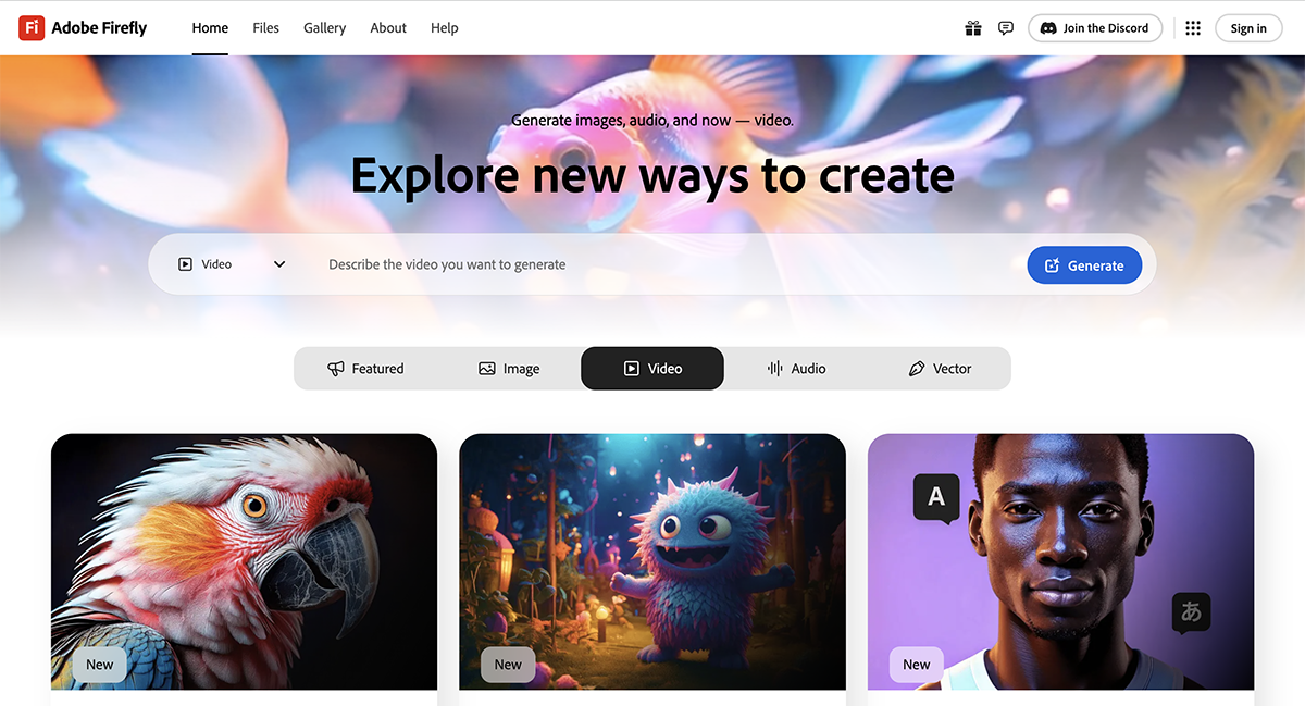 AI Image Generator - Adobe Firefly interface 2