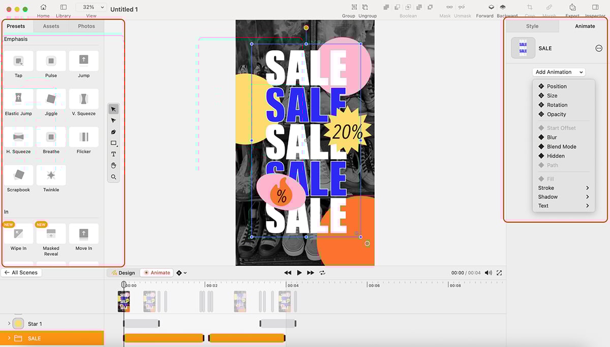 animated presentation software - Linearity Move animation 