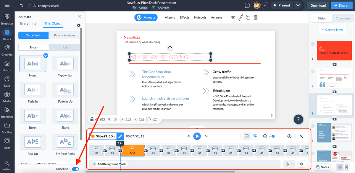 animated presentation software - animations animated presentation software - animation timeline
