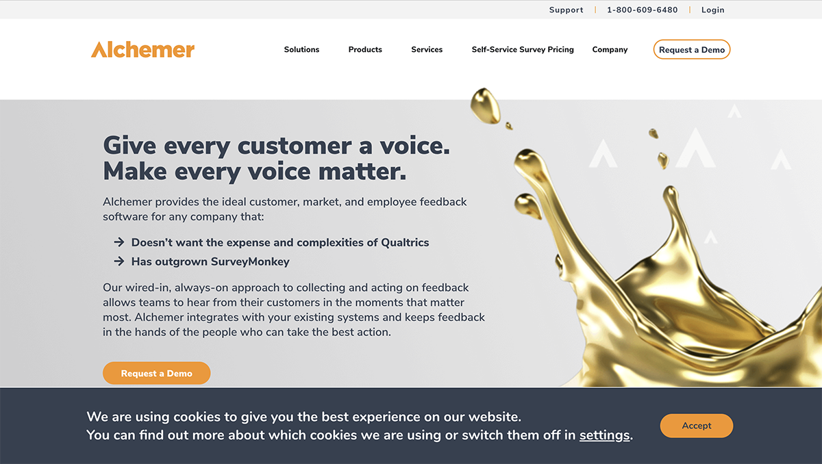 Qualtrics alternatives - Alchemer home page