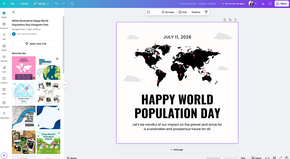 how to make an interactive map - Canva