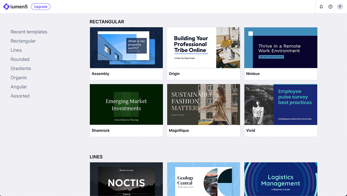 Lumen video interface