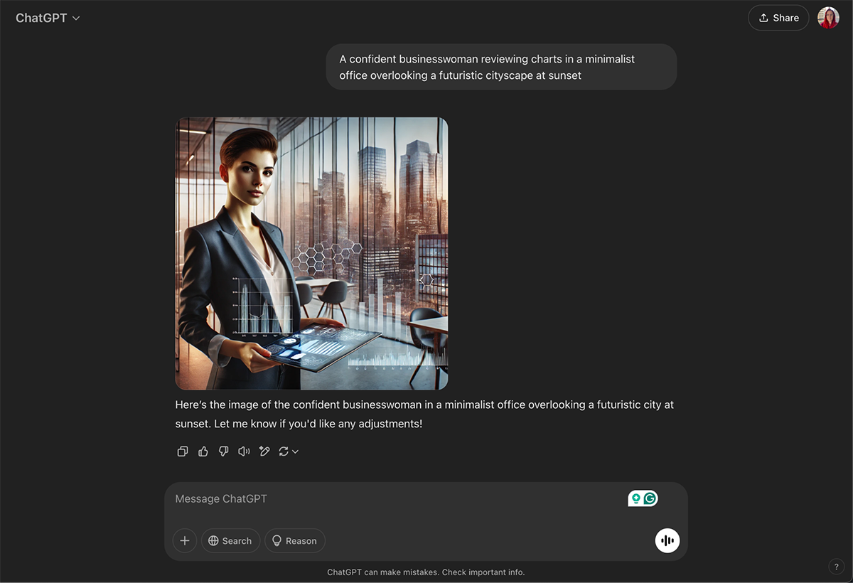 best ai image generator - Dall-e interface