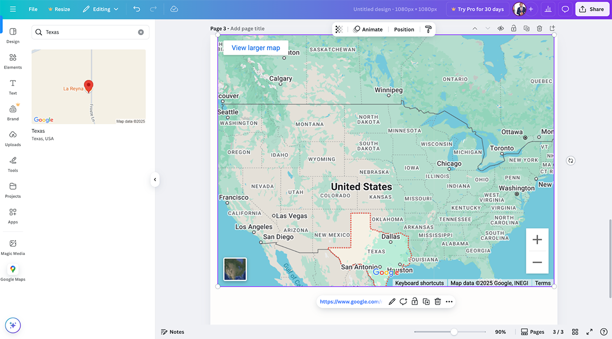 how to make an interactive map - Canva
