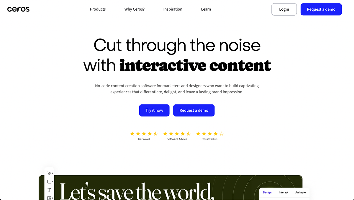 ceros presentation app