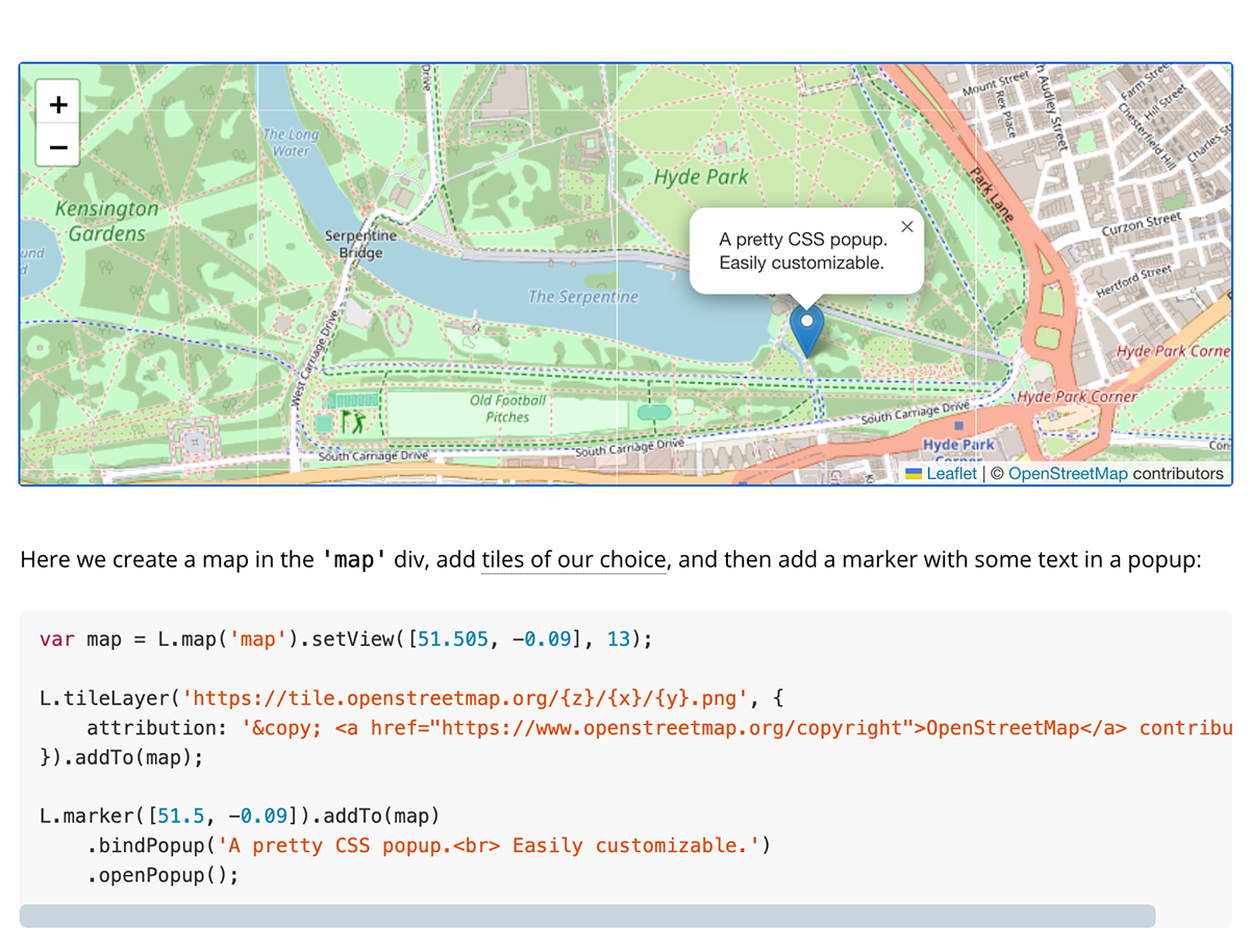 how to make an interactive map - Leaflet