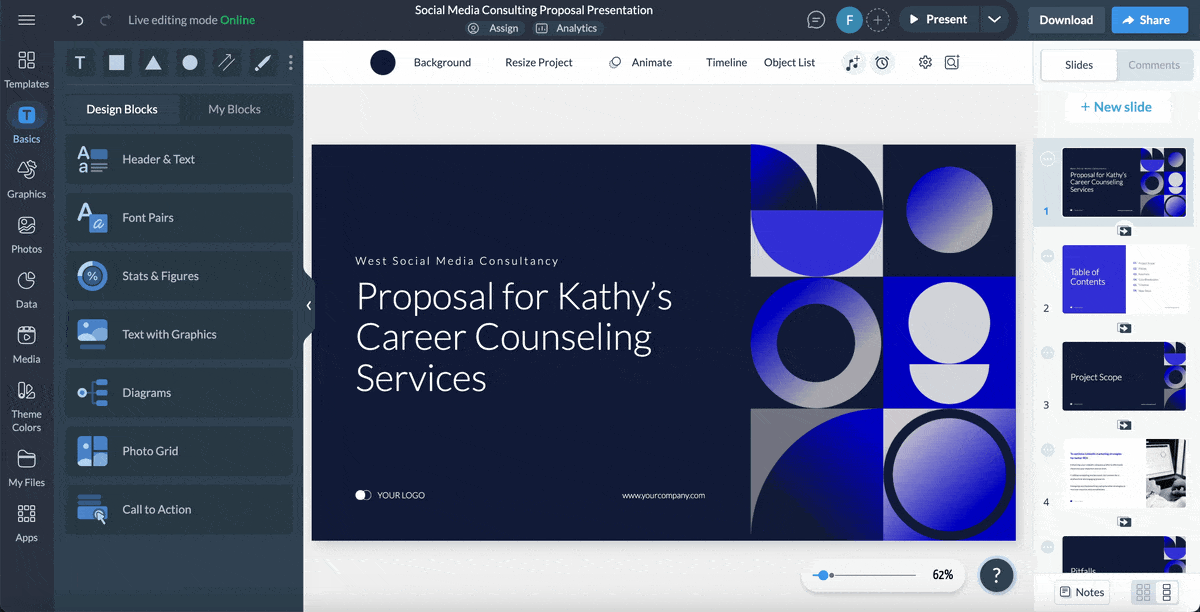 Export Your Visme Presentations as a PowerPoint
