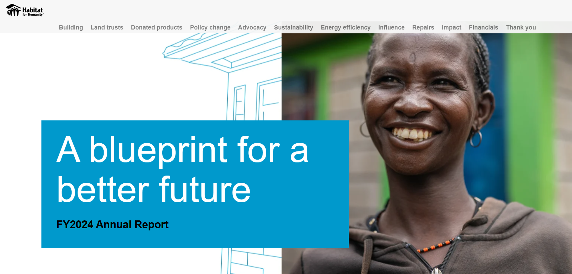 Annual Report Design Example Habitat for Humanity