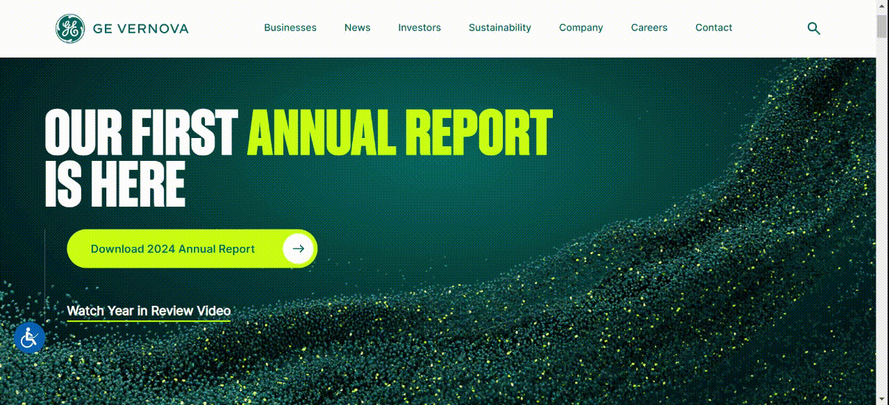 Annual Report Design Example General Electric