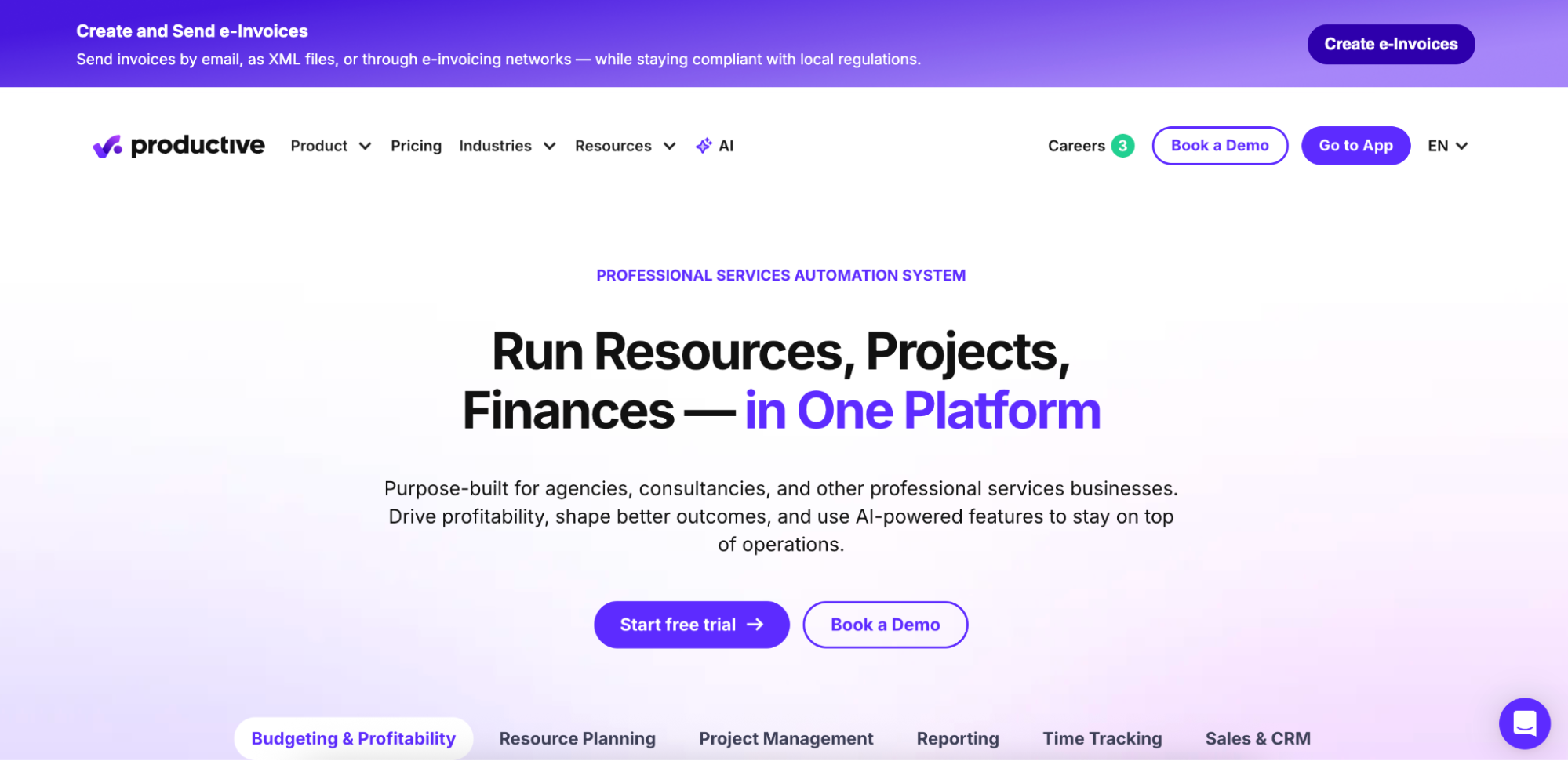 productive.io homepage