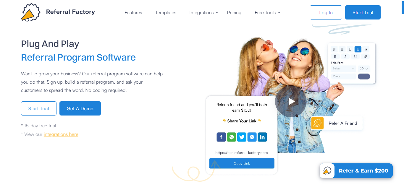 referral factory customer success tool