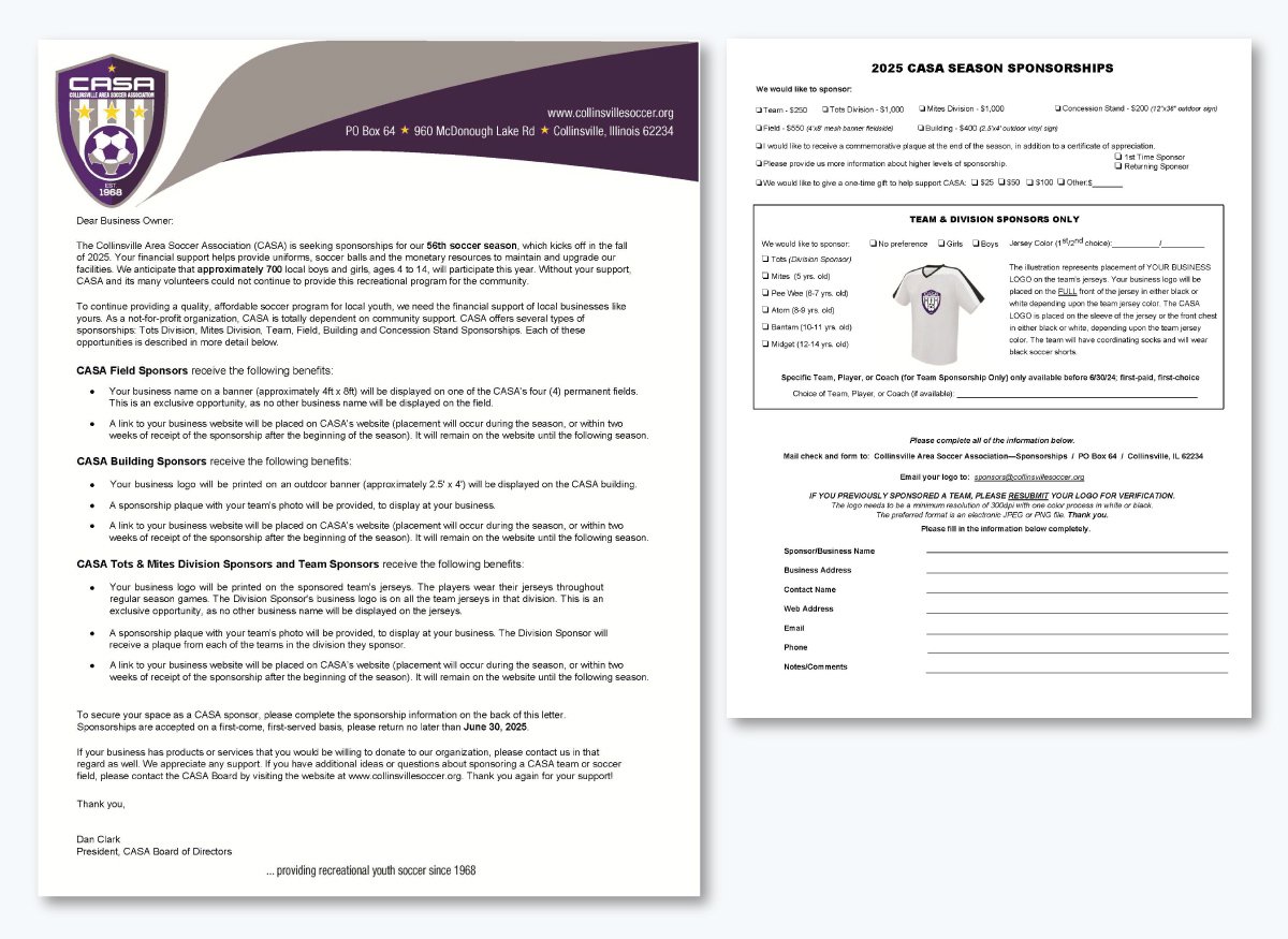 Sponsorship Letter Examples - 