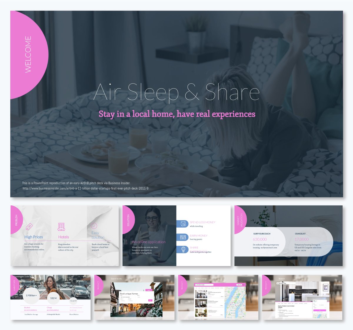 pitch deck template - Airsns Pitch Deck Presentation