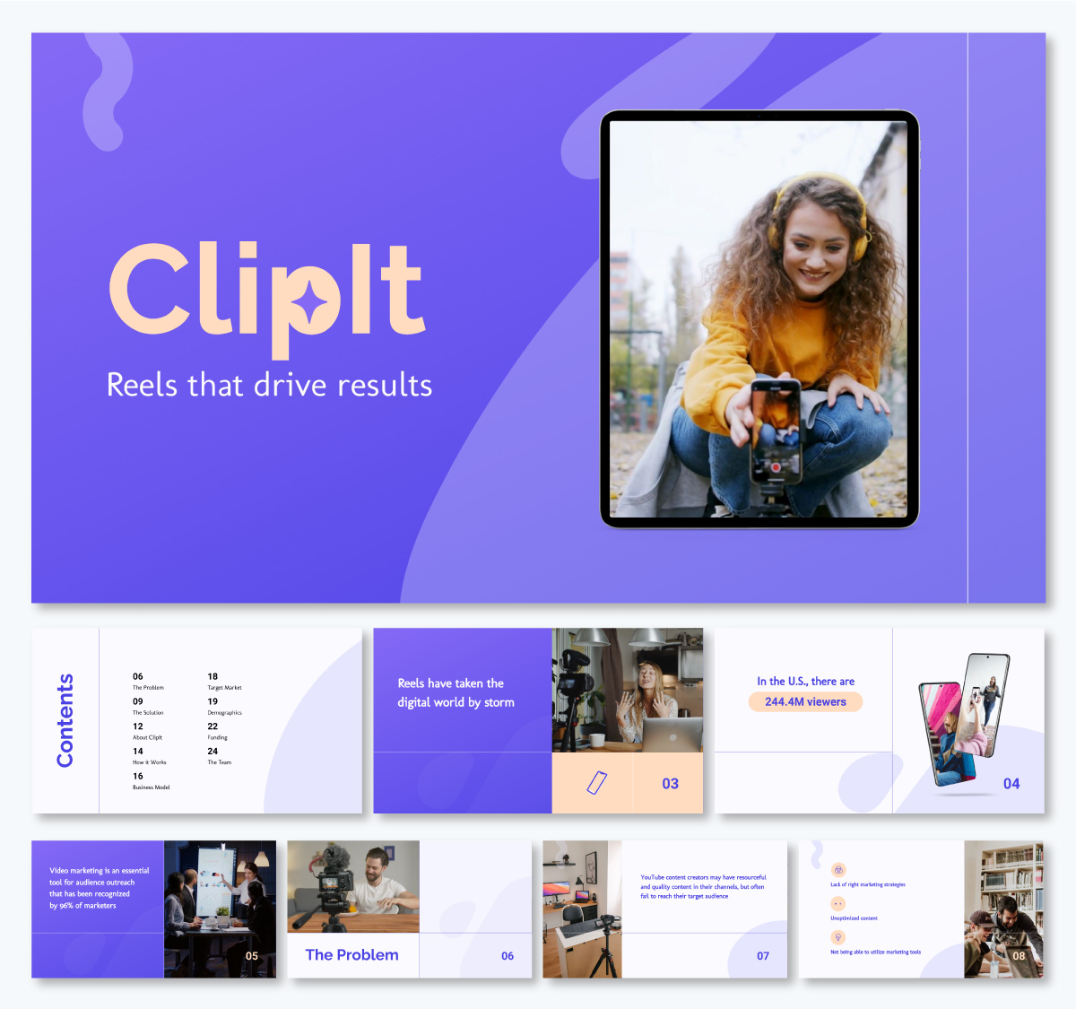 pitch deck template - B2C Software Pitch Deck Template
