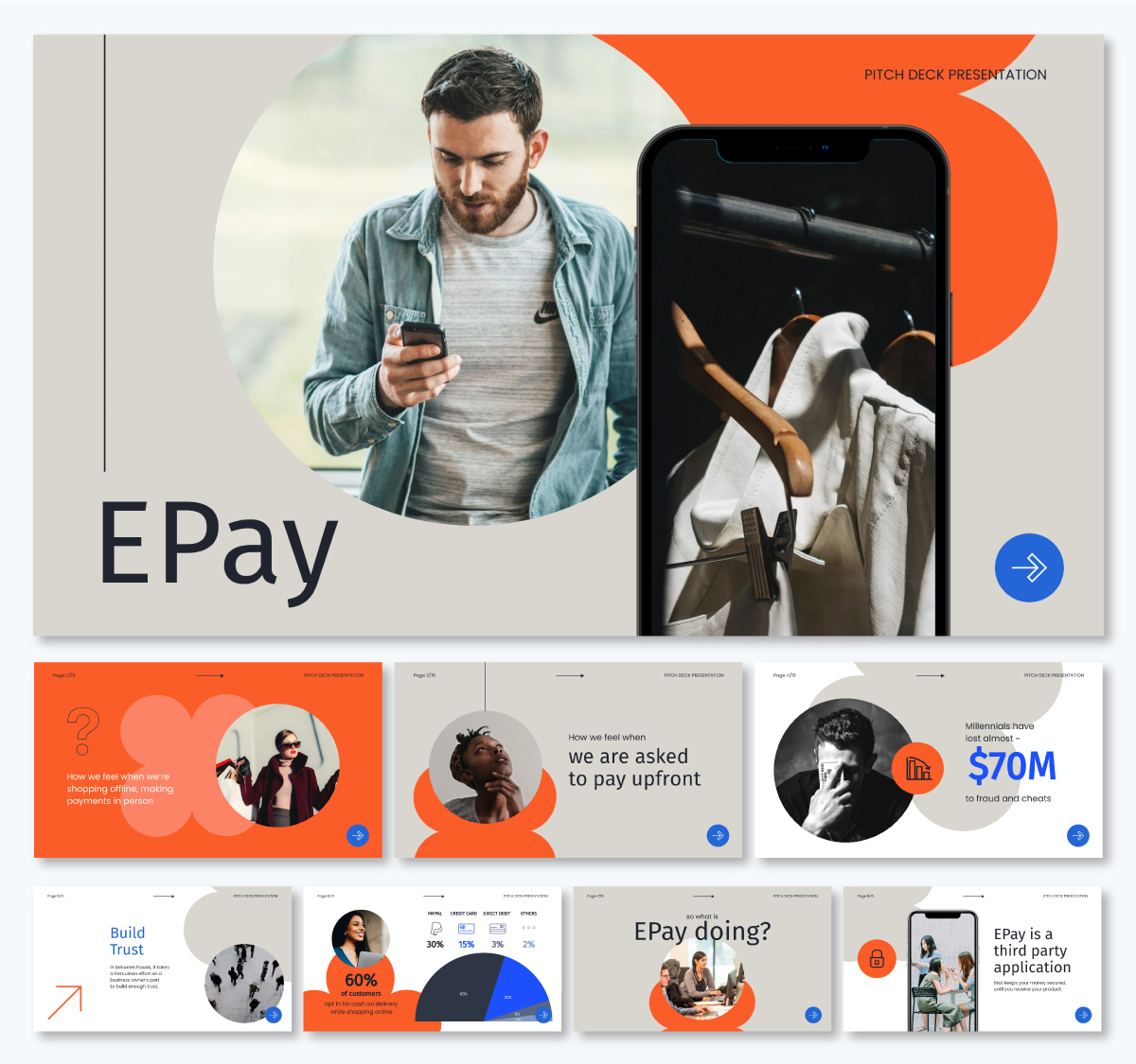 pitch deck template - EPay Pitch Deck Presentation