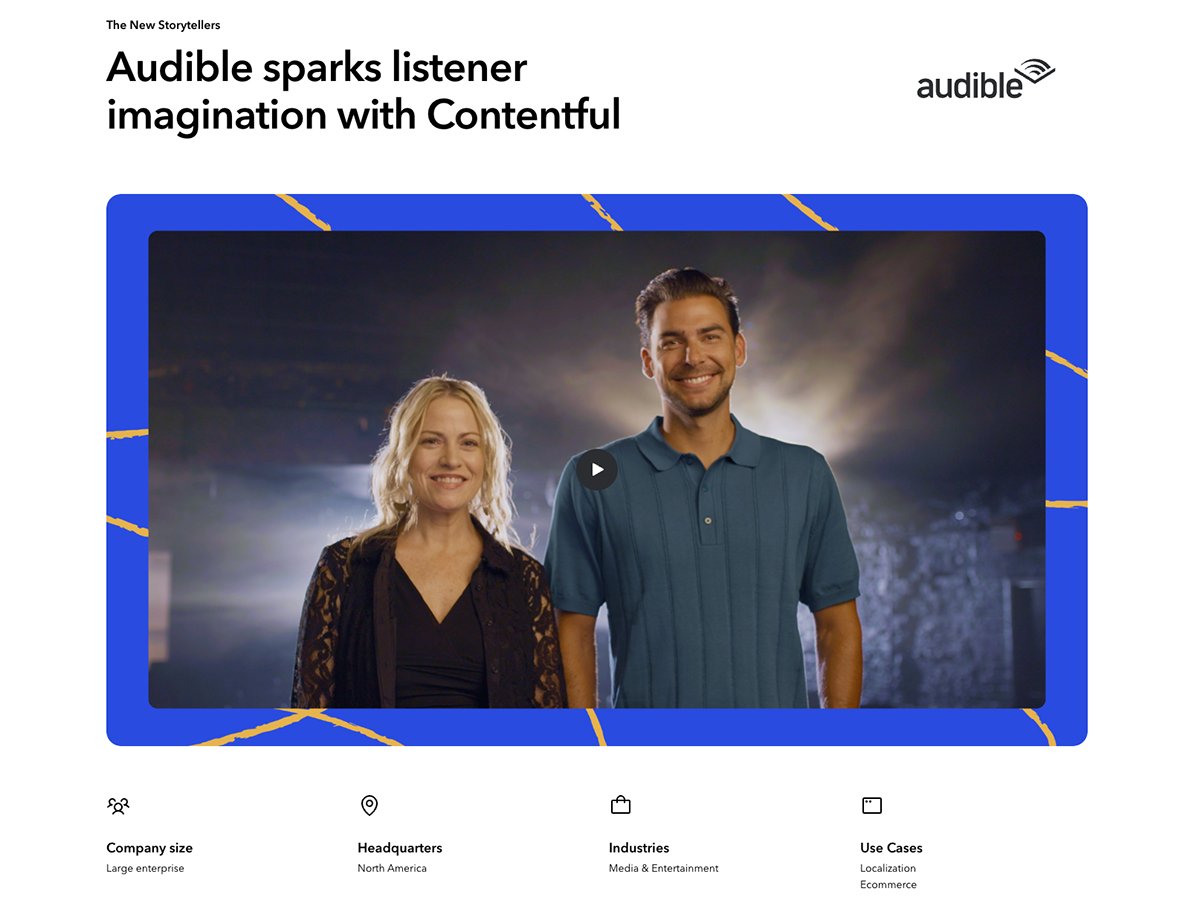case study examples - a image of Contently and Audible case study 