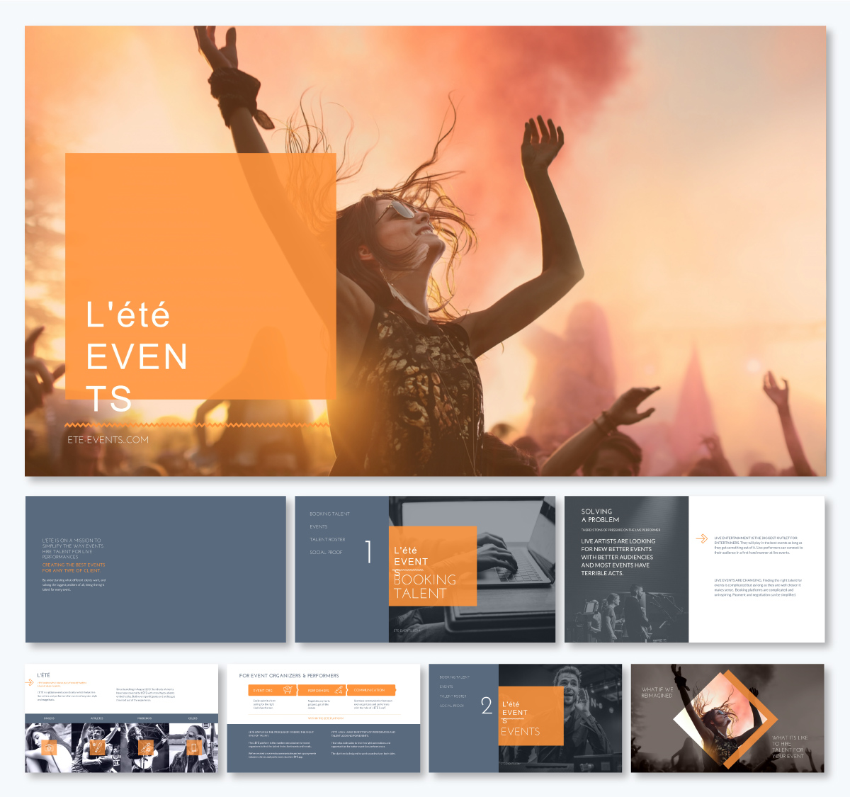 pitch deck template - Lete Events Pitch Deck Presentation