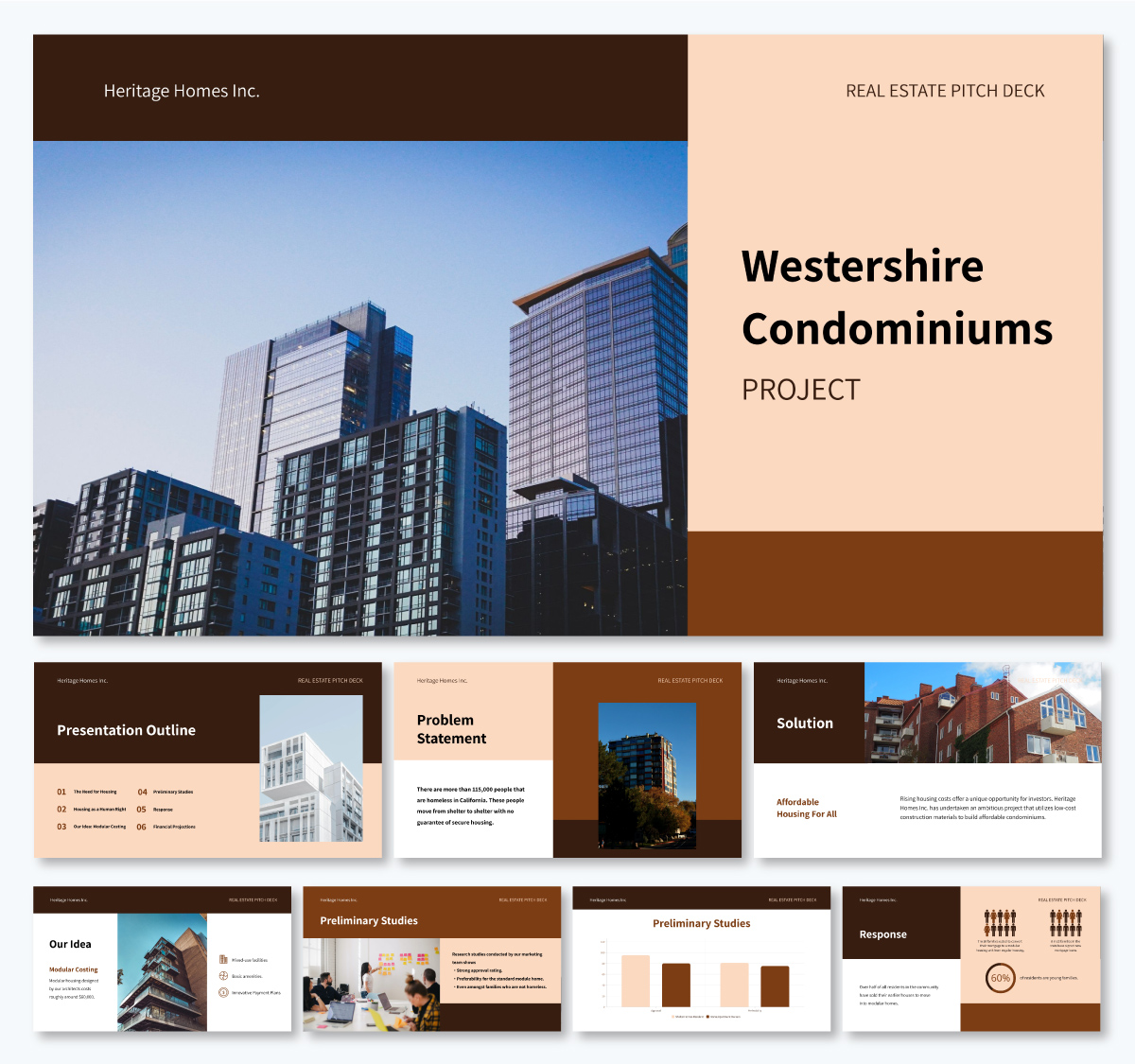 pitch deck template - Housing Pitch Deck Presentation